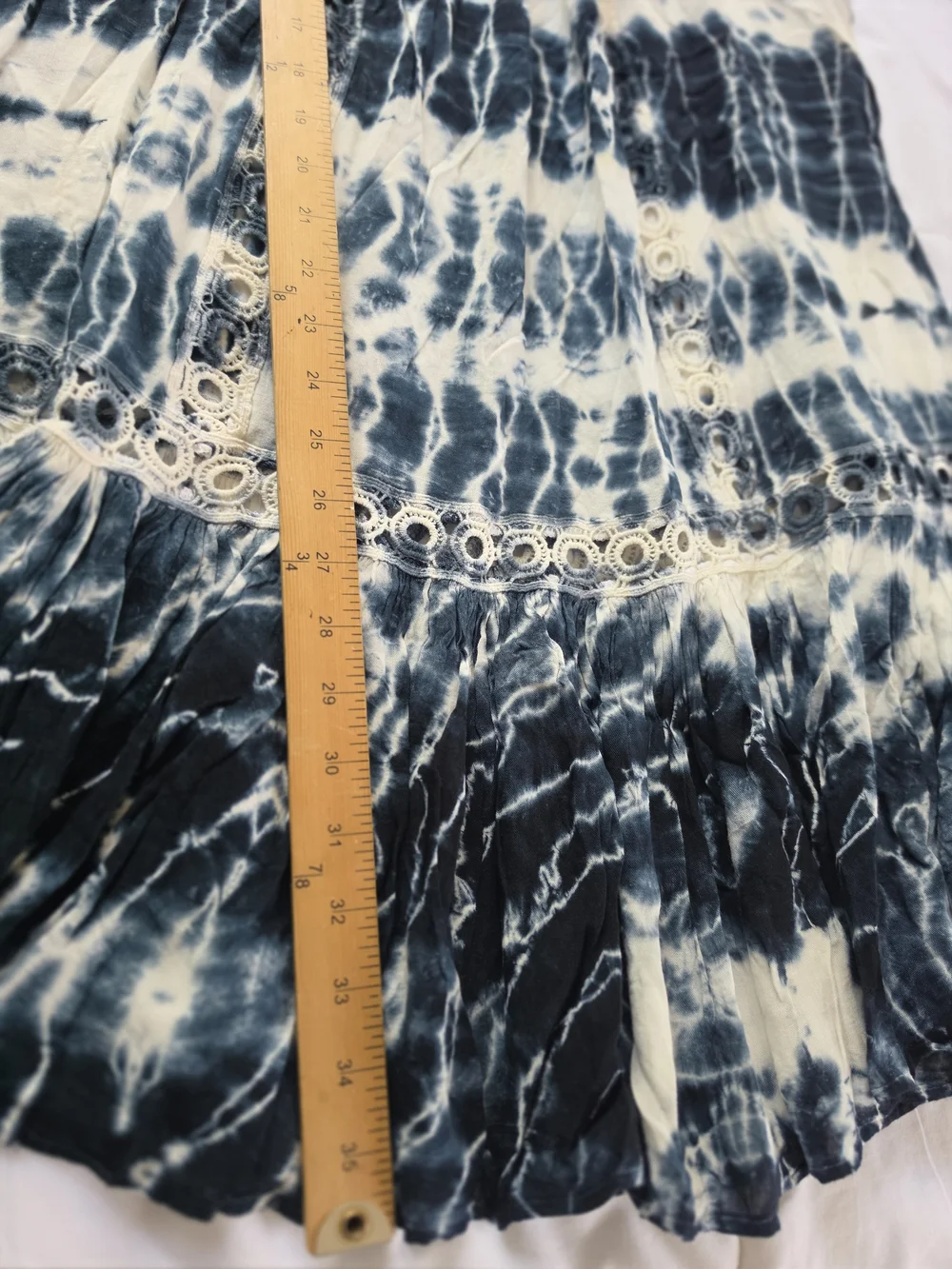 Raviya Navy & White Tie-Die Cover Up Dress - Picture 4 of 10